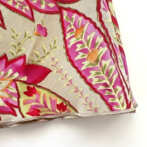 Talbots skirt, a-line, mini length, floral  botanical print, lightweight - Picture 6 of 8